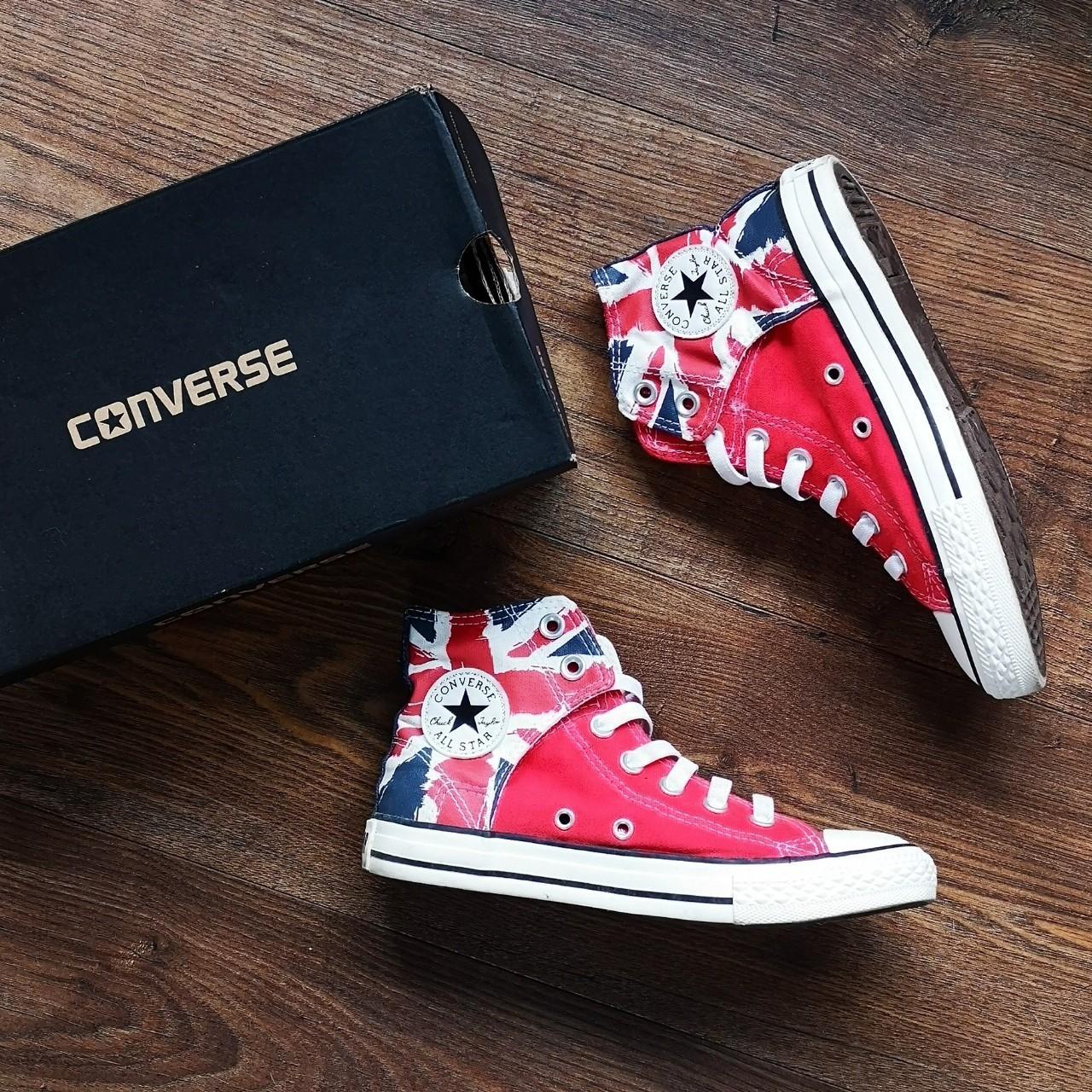 Union jack converse high on sale tops