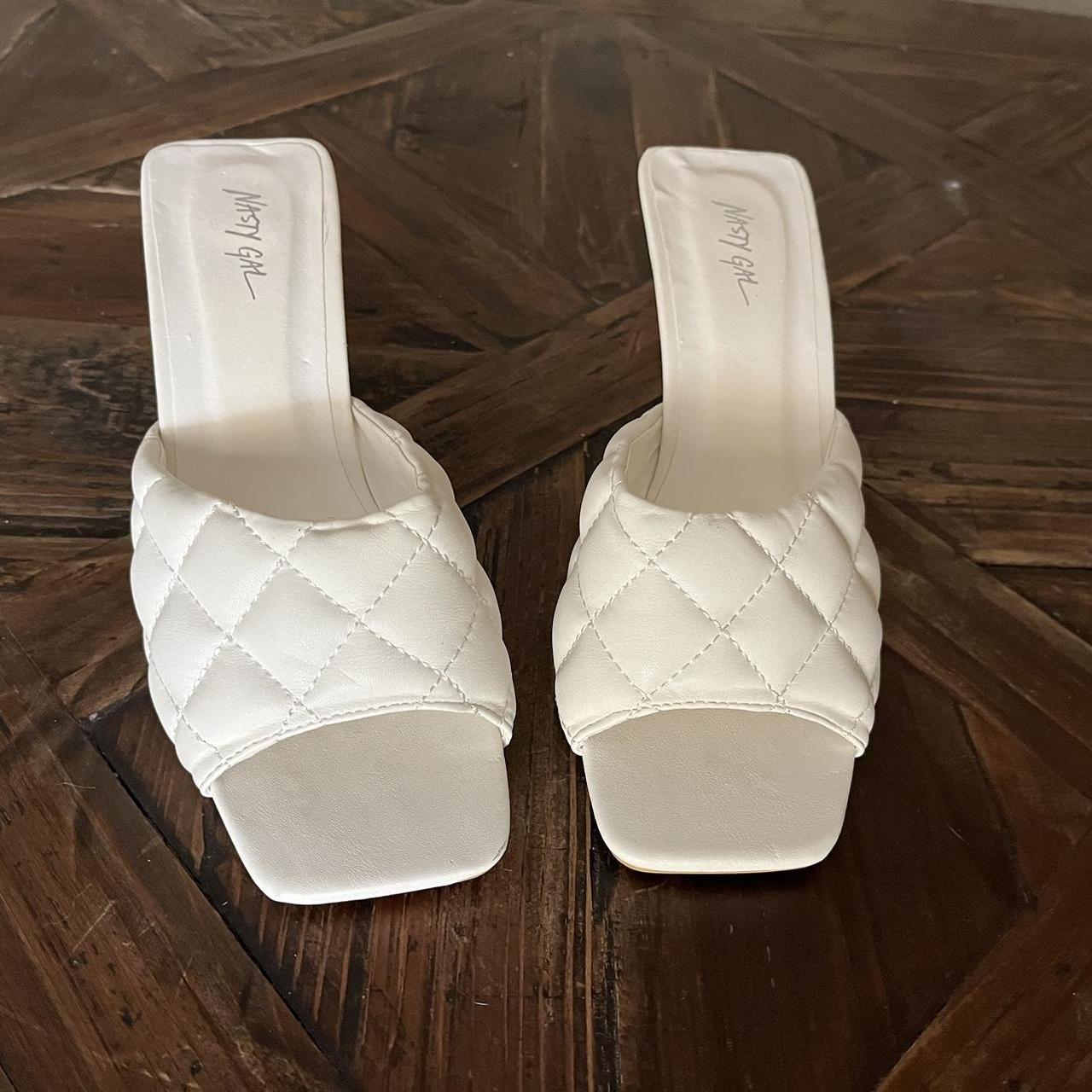 White puffy cloud heels. New with tags on shoes.... - Depop