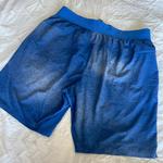 Lululemon Men's Logo Lined Blue Shorts Size Large. - Depop