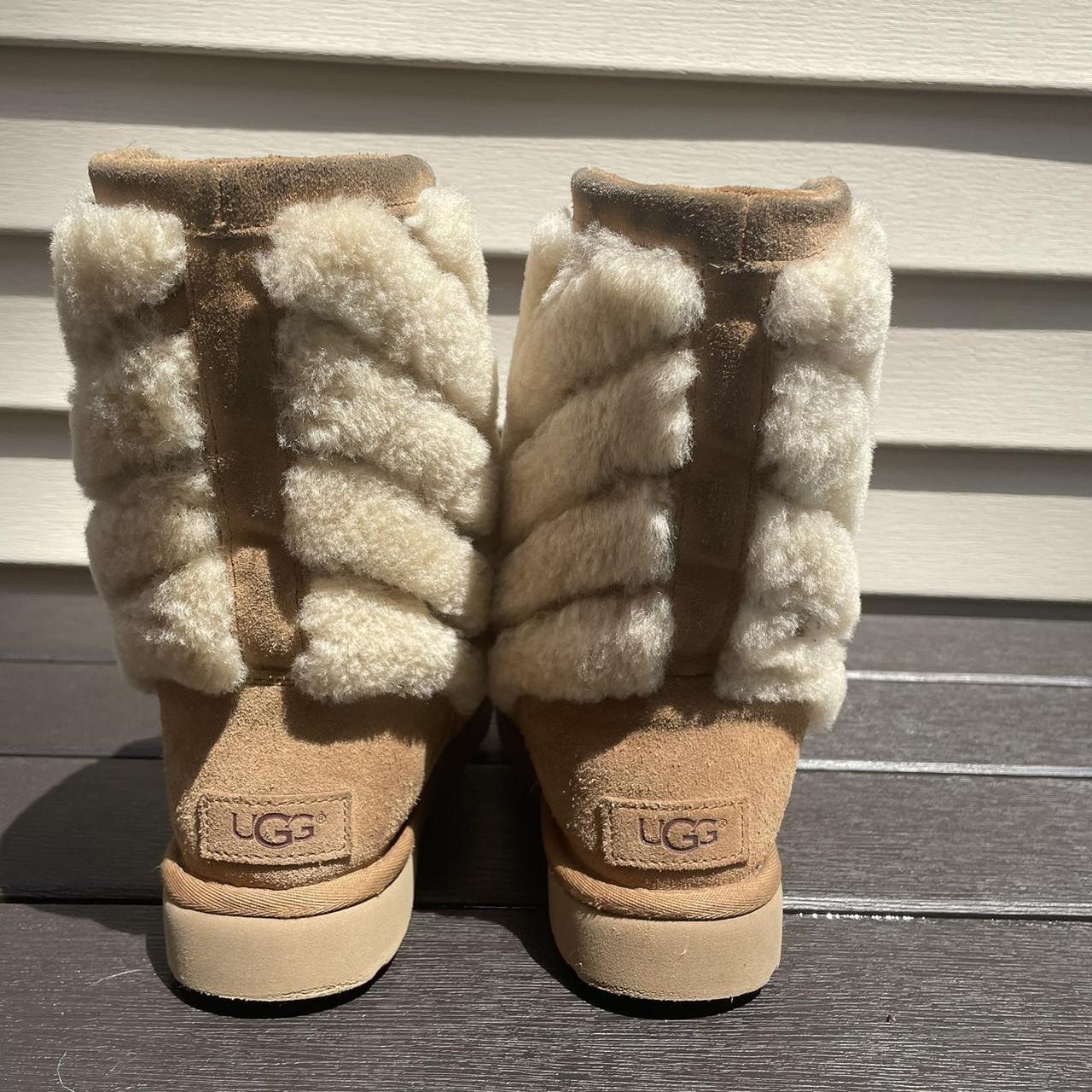Uggs fur boots. These are original UGG boots, and... - Depop