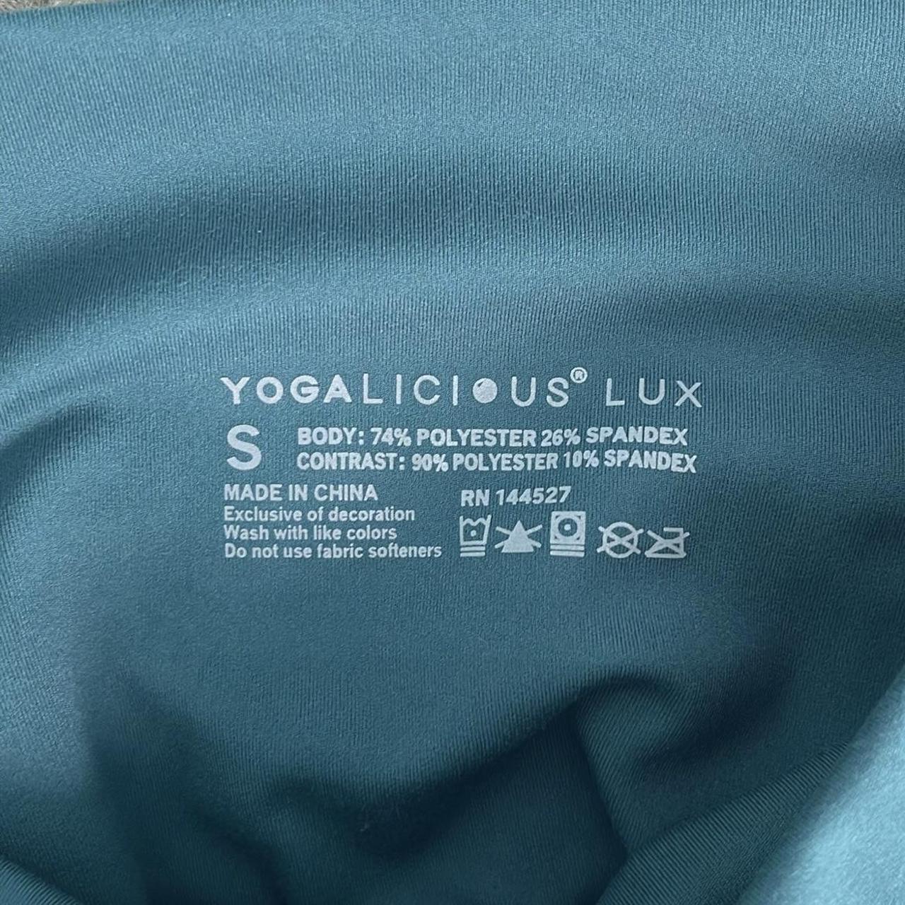 Yogalicious LUX leggings NWOT Size Small Teal color - Depop