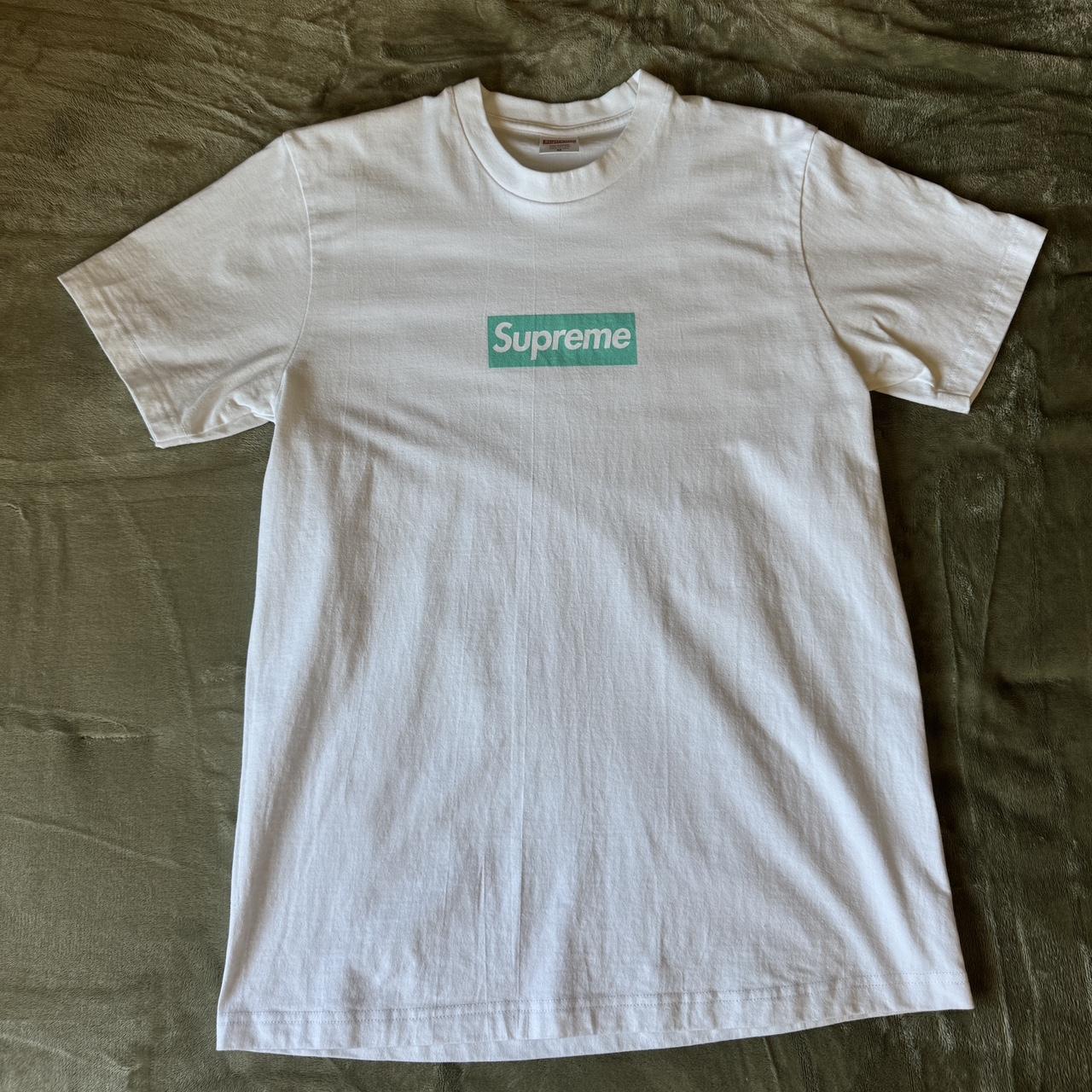 SUPREME TIFFANY & Co Box Logo Tee Size: M... - Depop