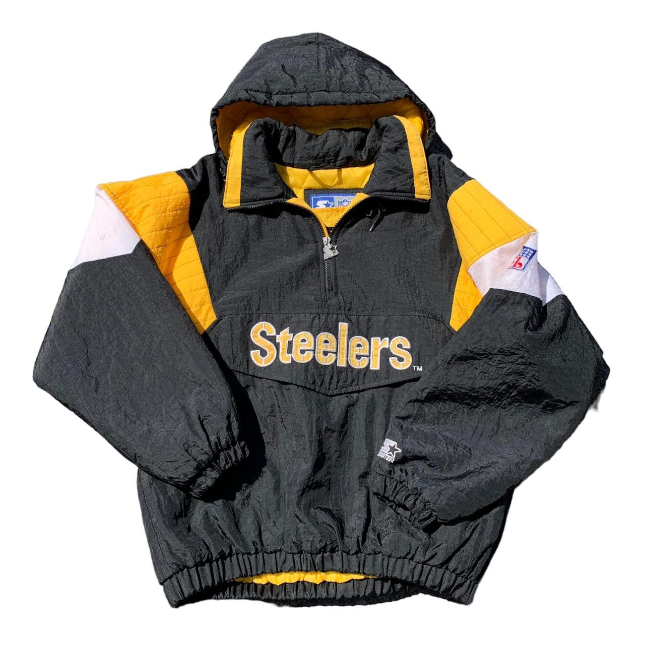 Vintage Pittsburgh Steelers Starter Puffer Jacket - Depop