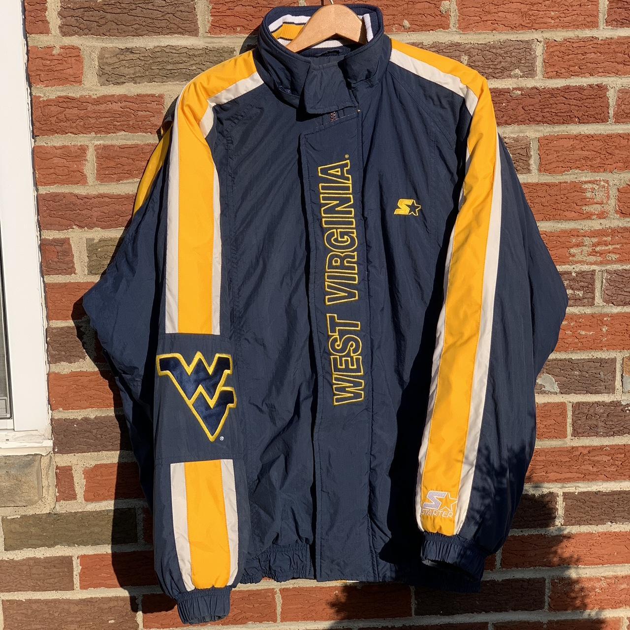 Vintage Y2K Starter West Virginia University Puffer... Depop