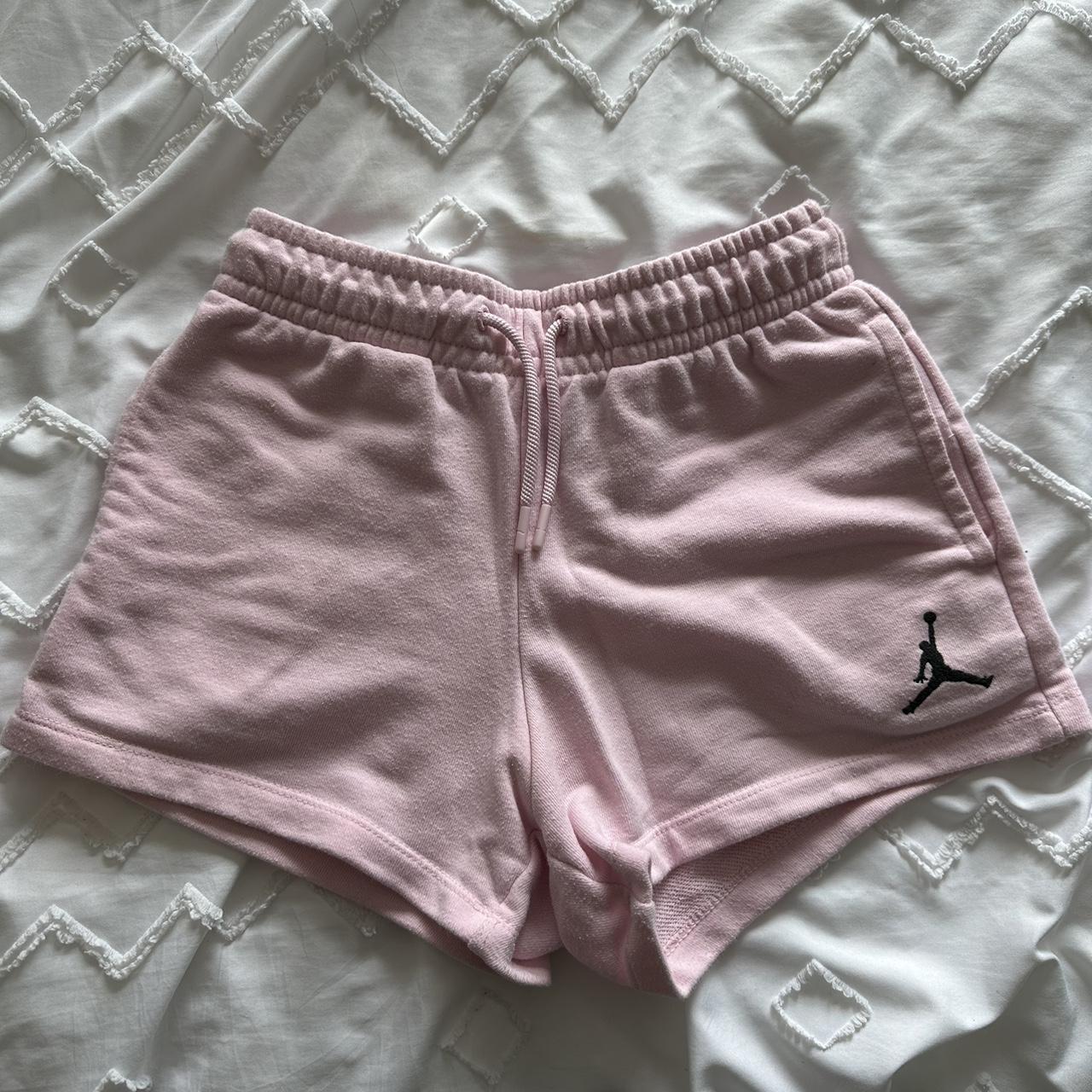 mens pink nike sweat shorts