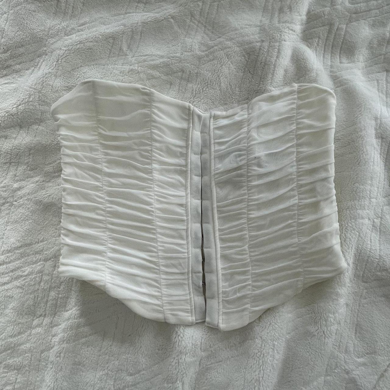 Urban Outfitters Women's White Corset | Depop