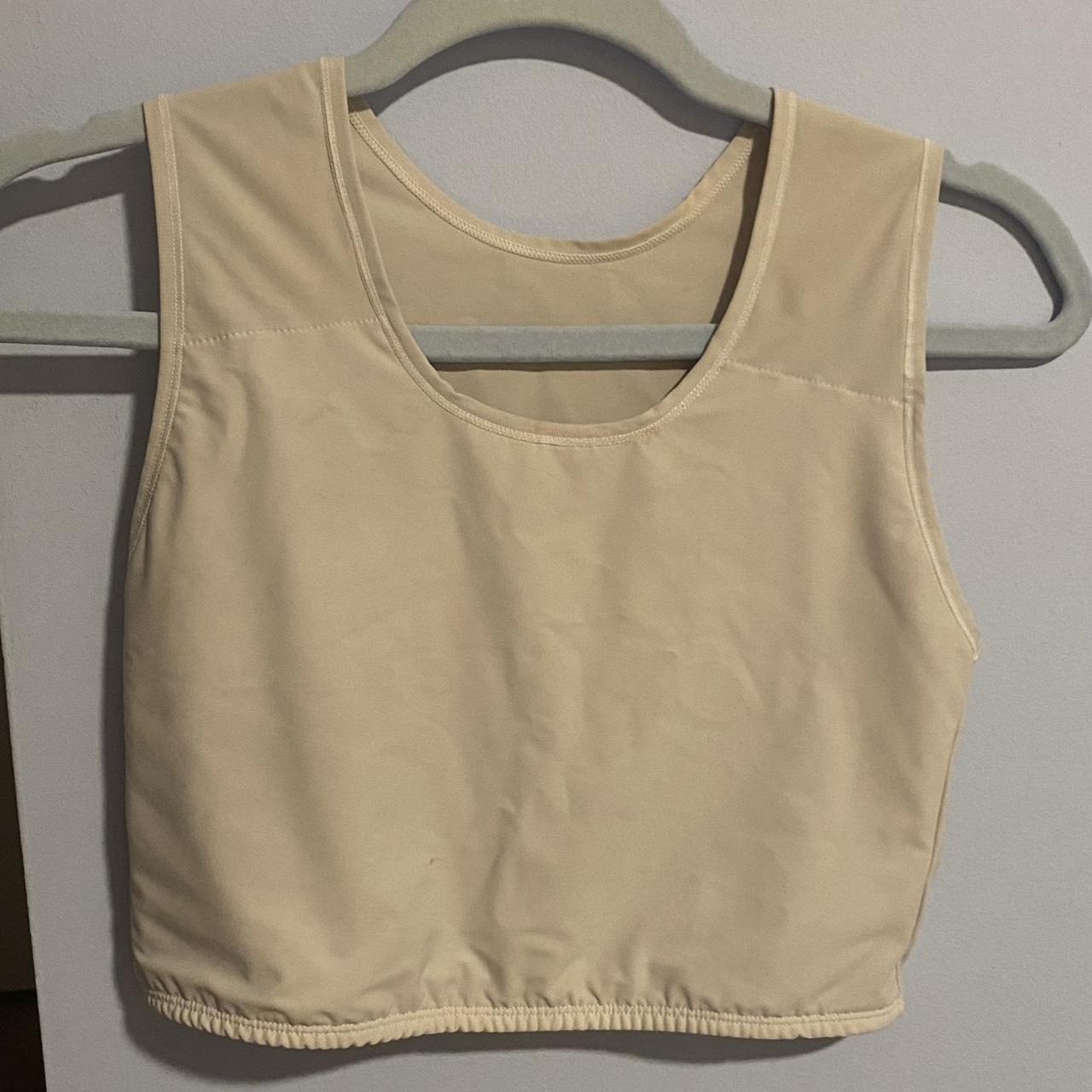medium white Xuji chest binder, worn but good... Depop