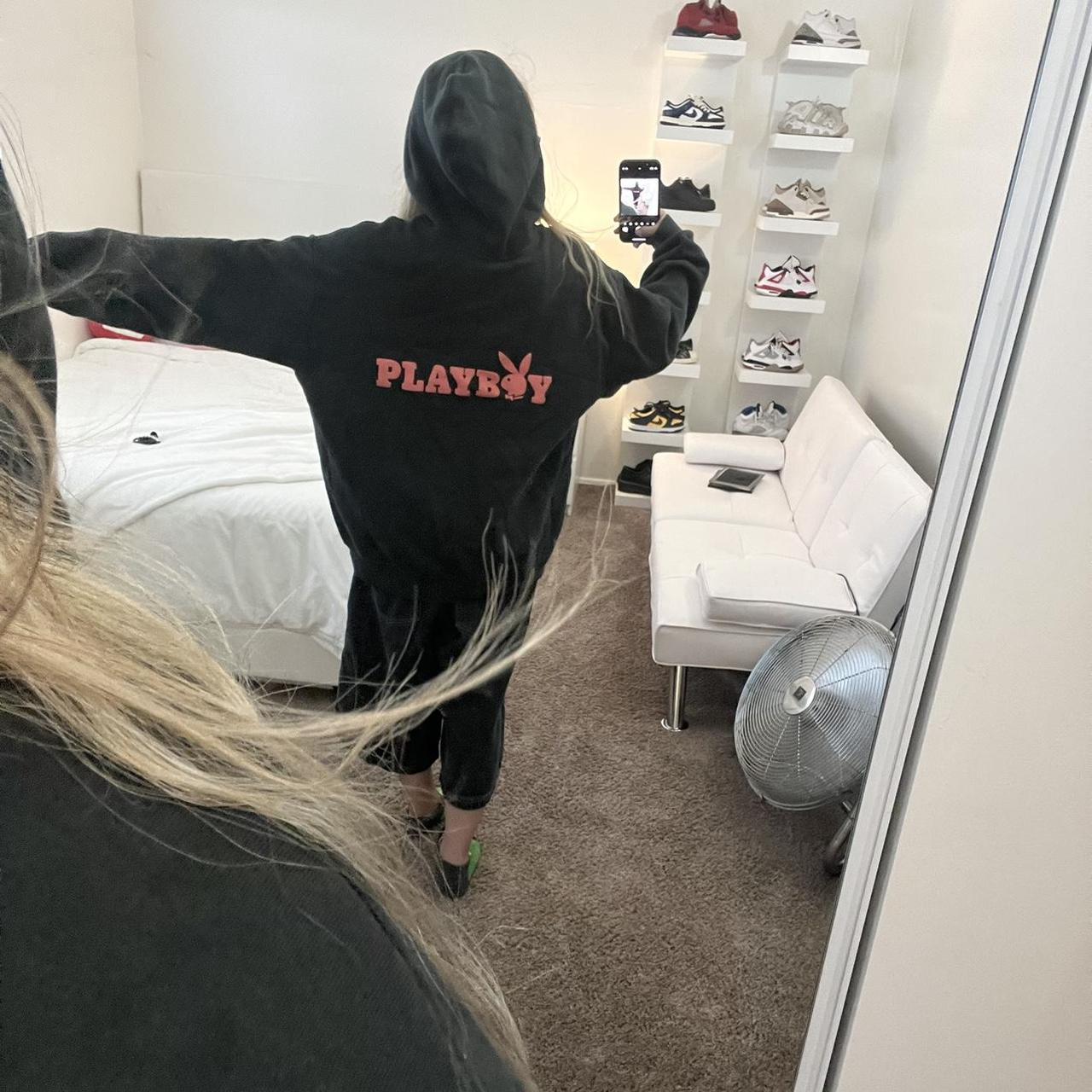 Authentic Playboy x supreme playboy hoodie Great - Depop