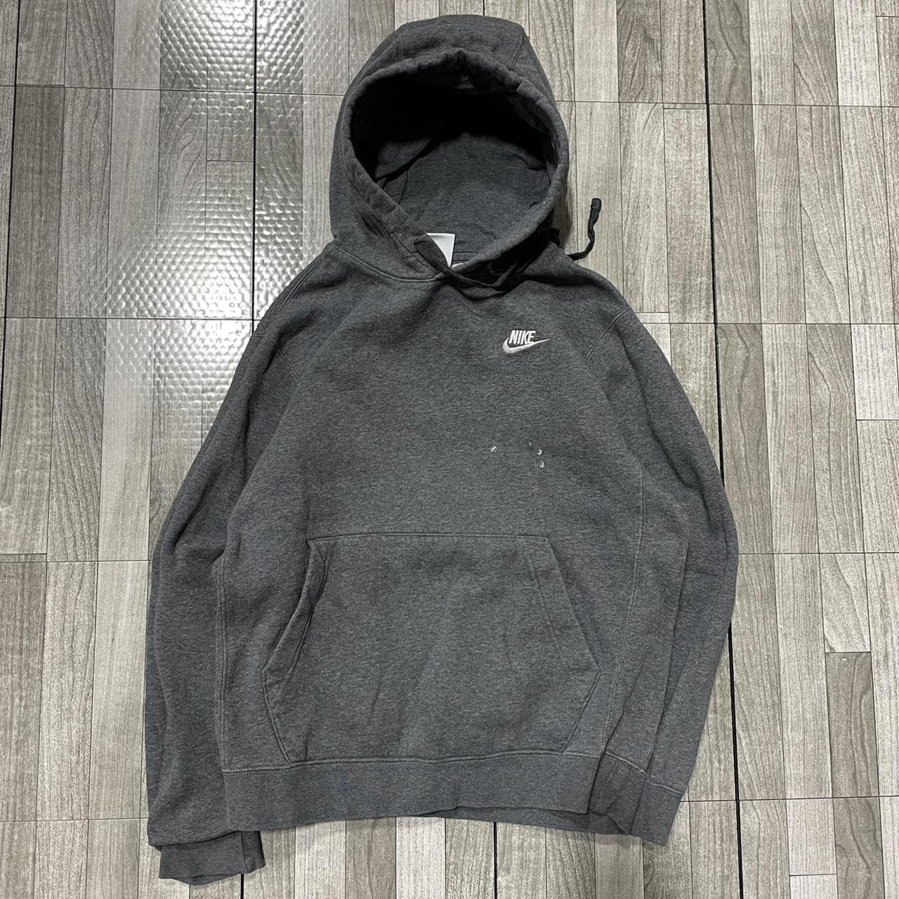 oversized grey nike hoodie