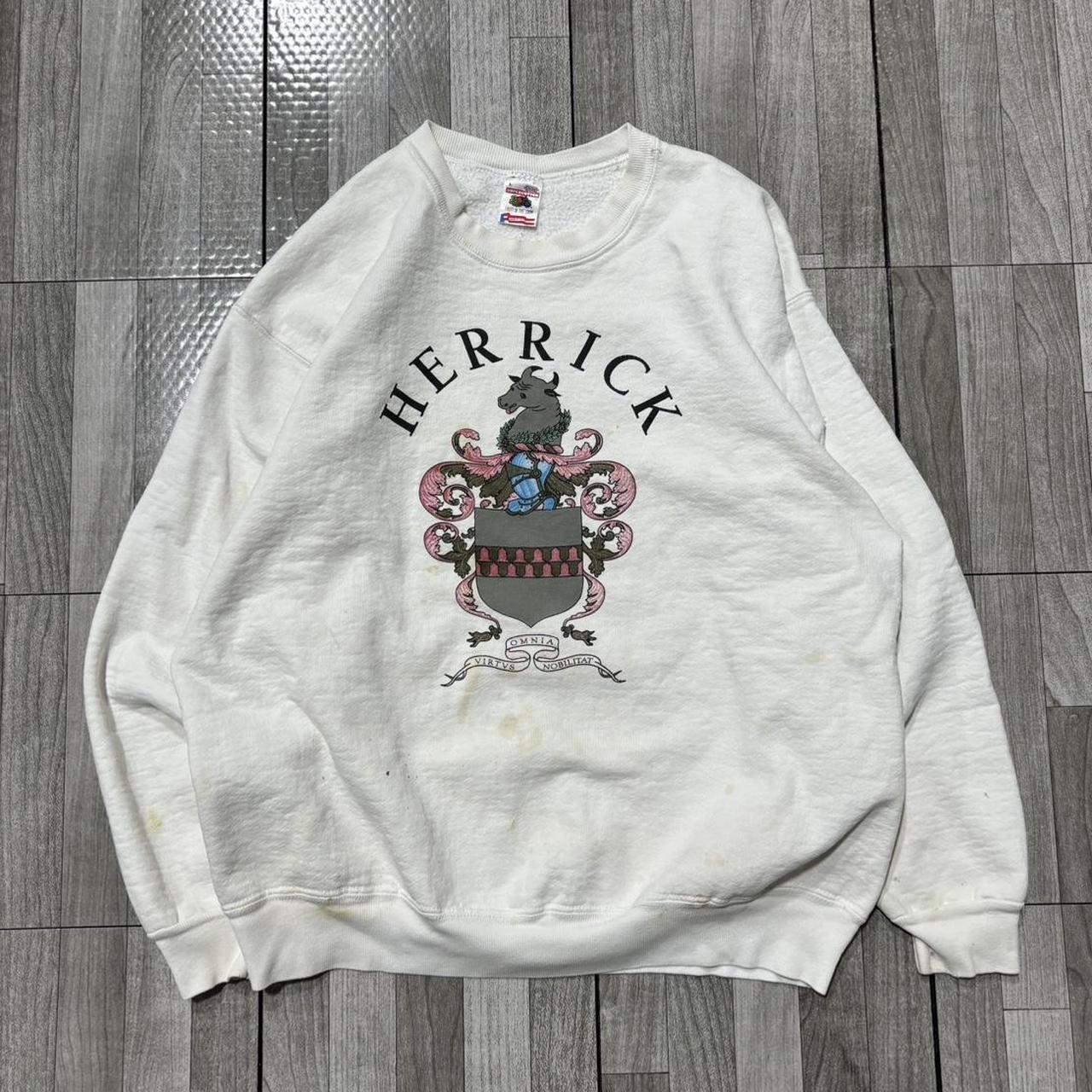 Thick white sweatshirt hot sale