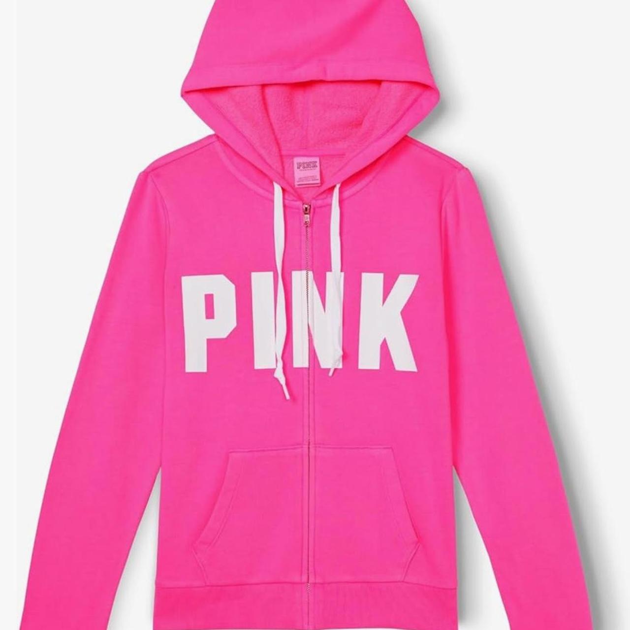 Hot pink victoria's secret hoodie sale