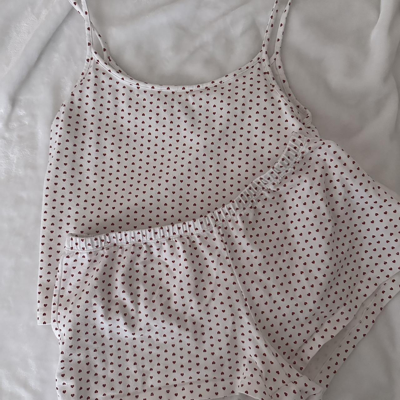 brandy hearts pajama set brandy brandymelville... Depop