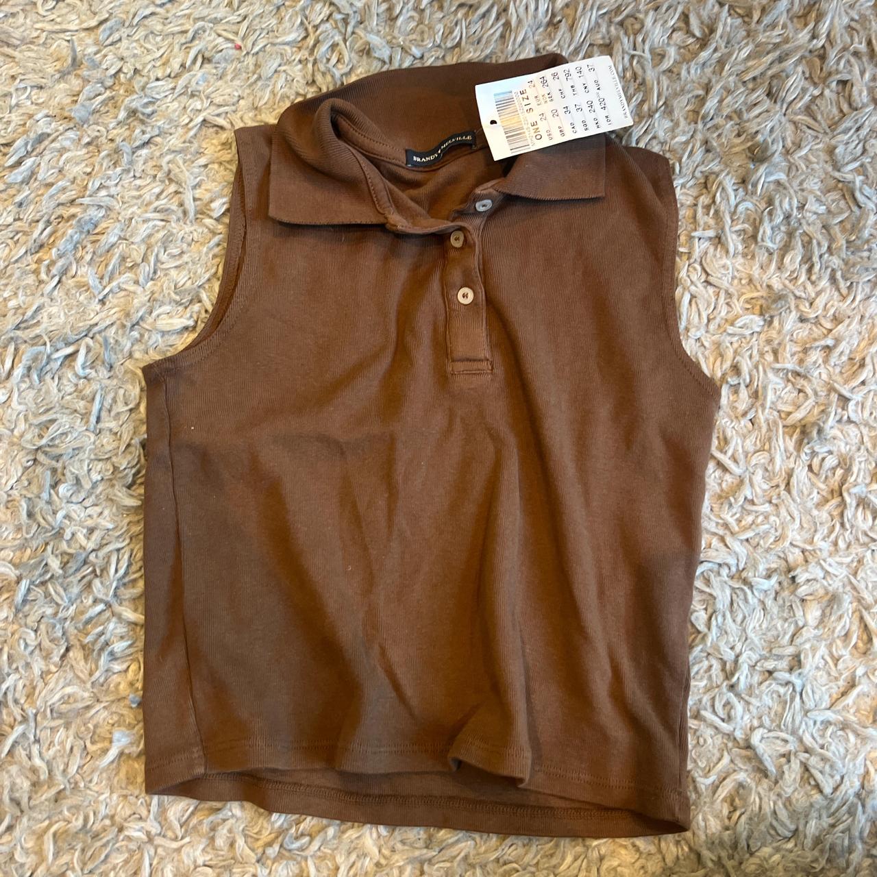 Brandy Melville brown tank top with New