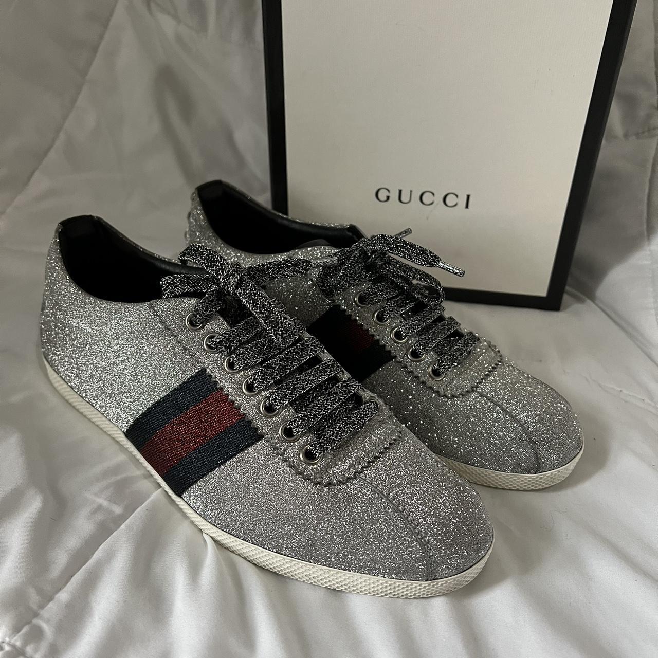 Gucci womens 2025 glitter sneakers