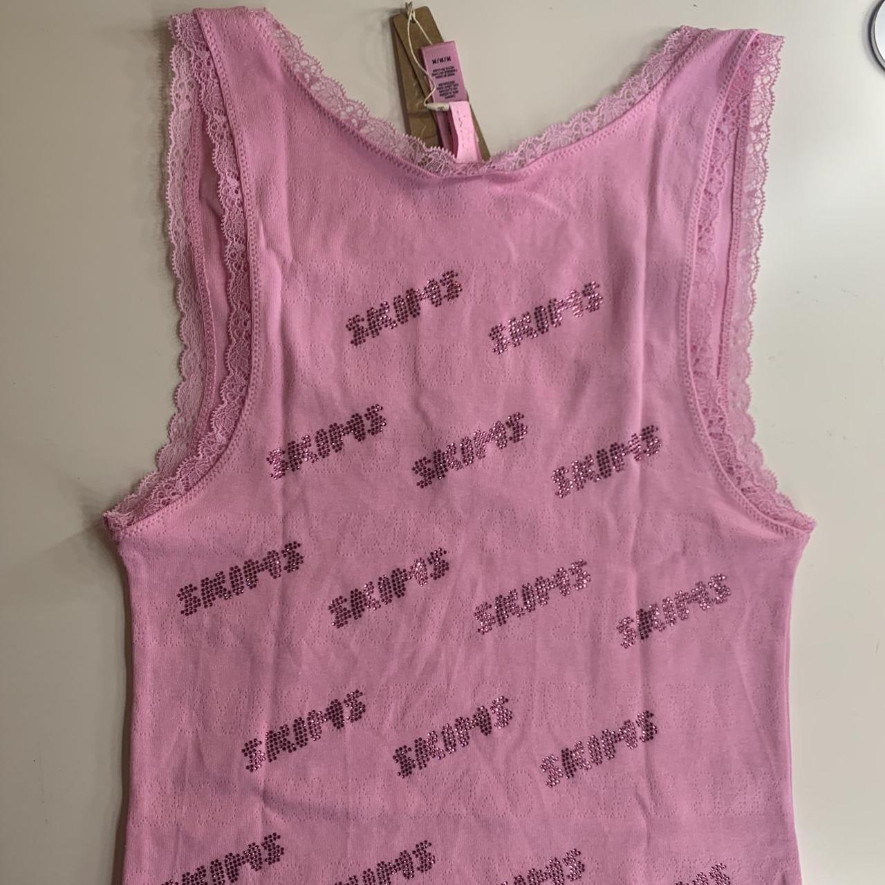 Skims Women's Pink Vests-tanks-camis | Depop