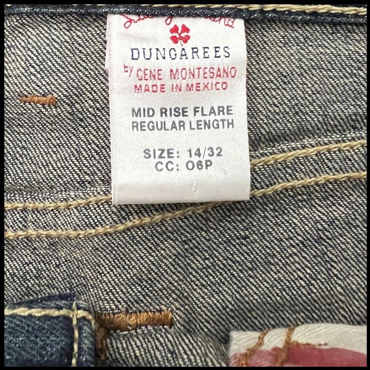 Lucky Brand Dungarees Red Tag Flare Leg Blue Jeans Women 14/32 