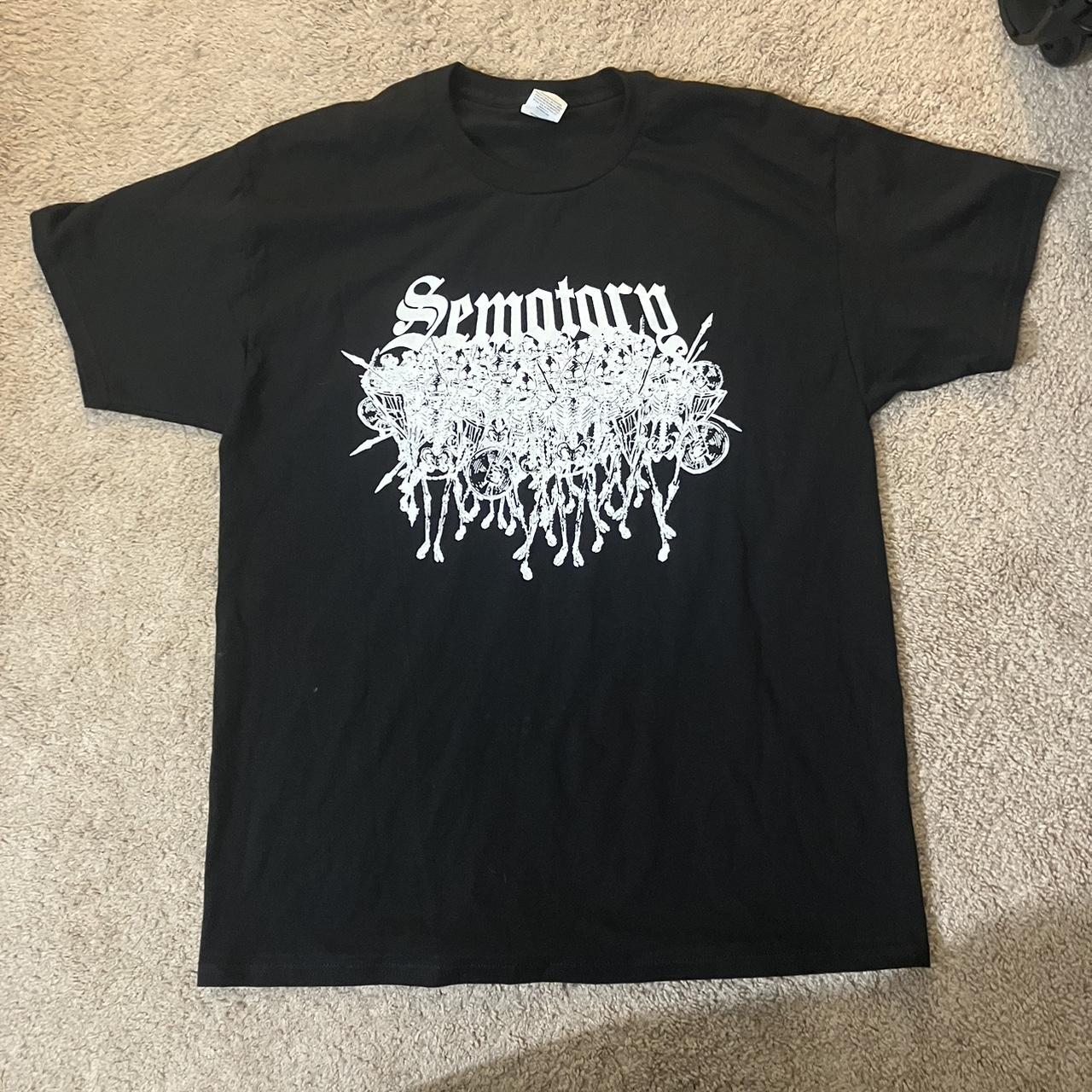 Sematary “Horsemen Logo” tee. Size large, printed on... - Depop