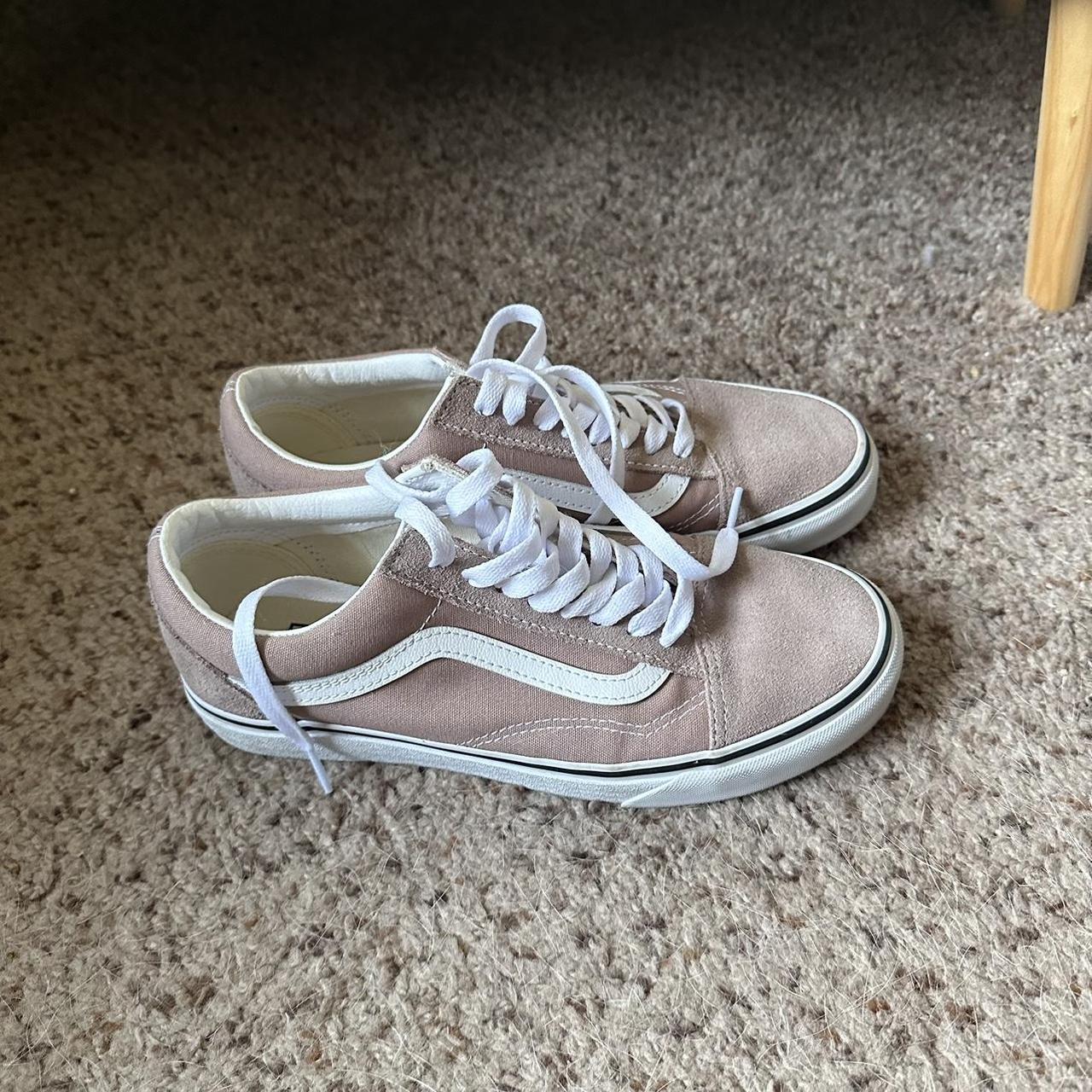 Dusty Rose Old Skool Vans Only worn once. Just