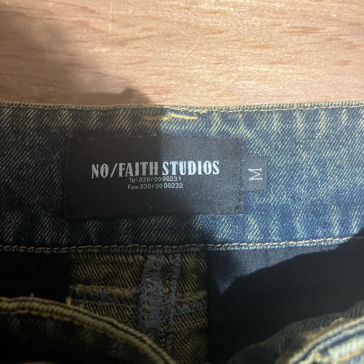 Sold Nofaithstudios heavy wave denim jeans Never... - Depop