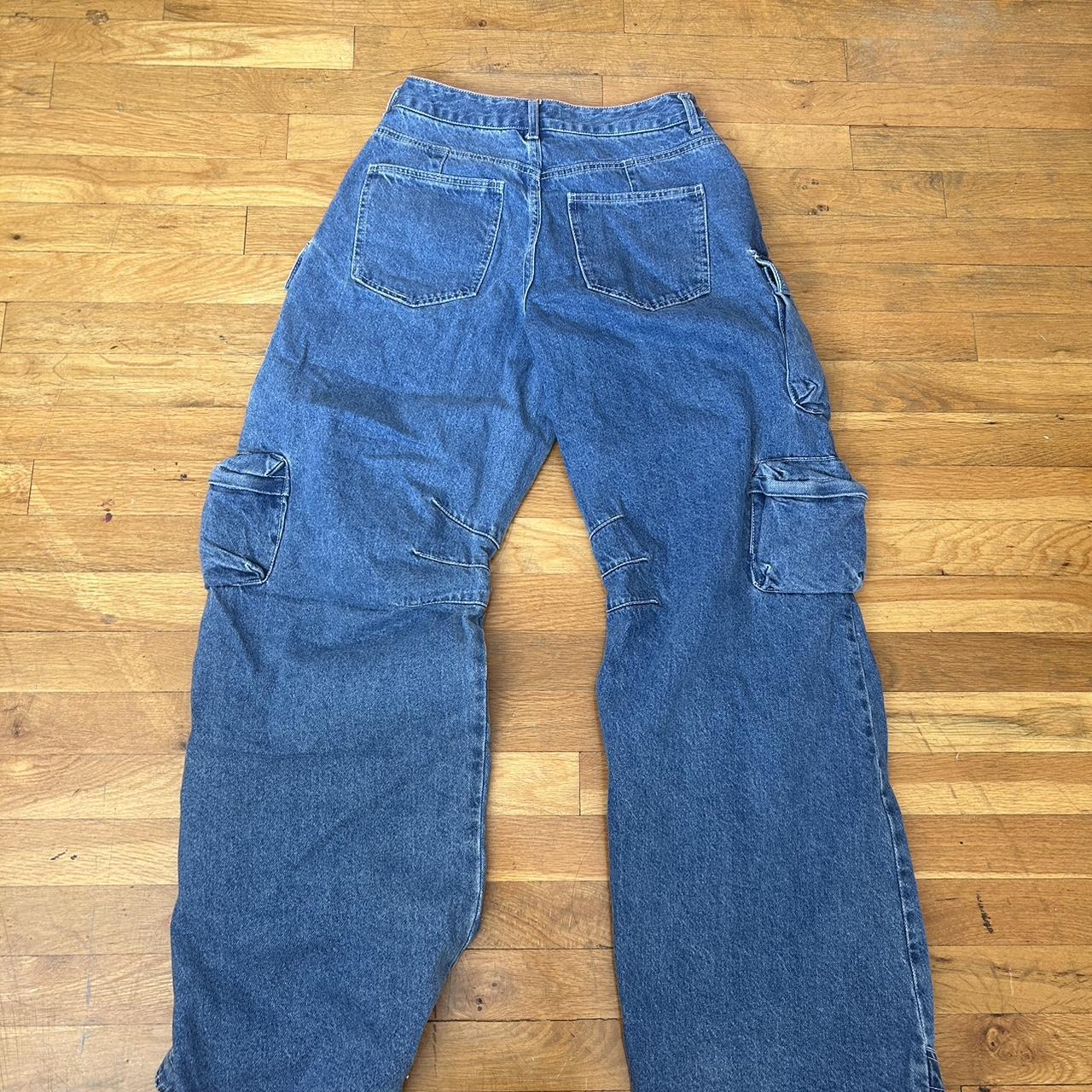 fashion nova cargo jeans brand new with tags still... - Depop