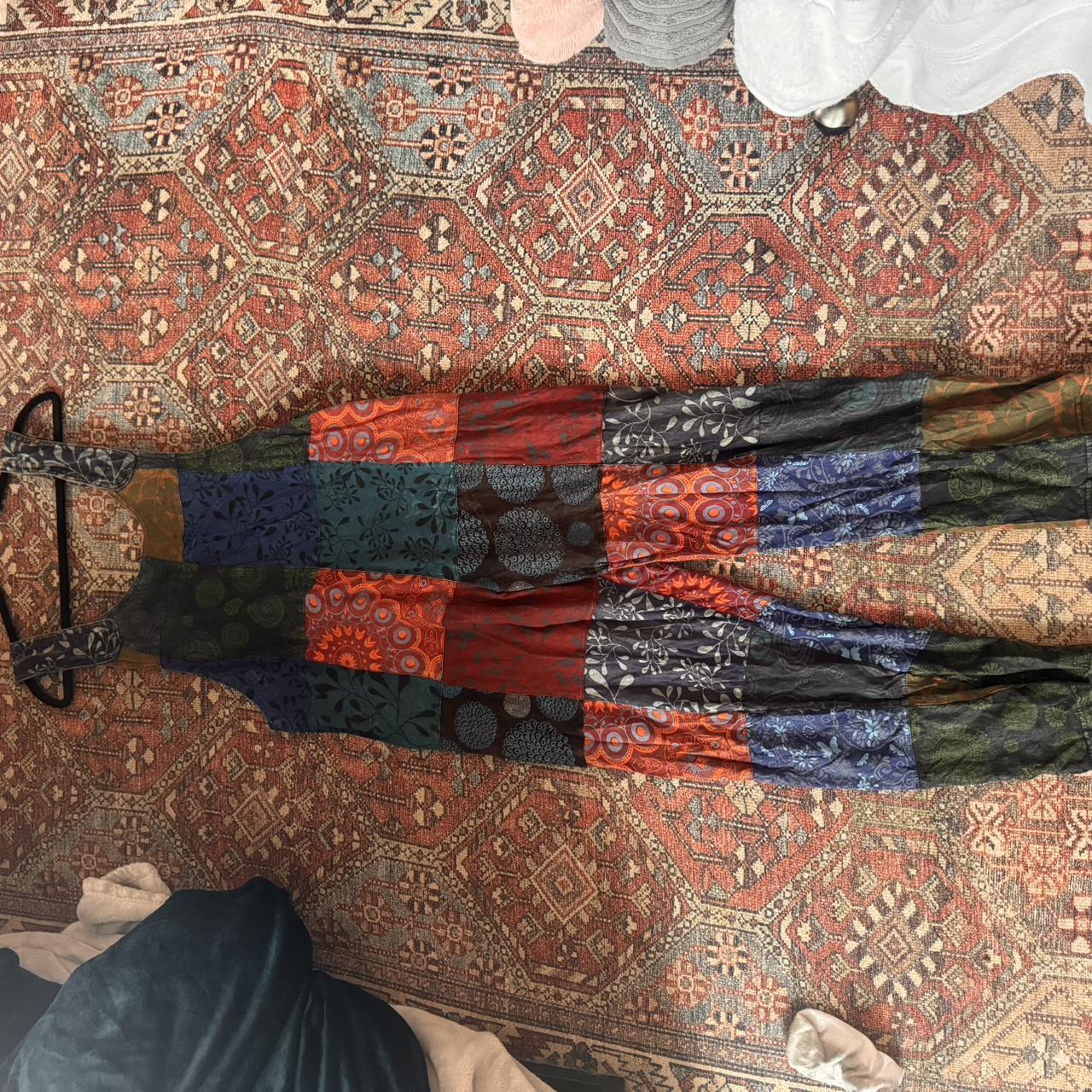 Women's Overalls - Multi - 10 – unique patchwork … - image 2