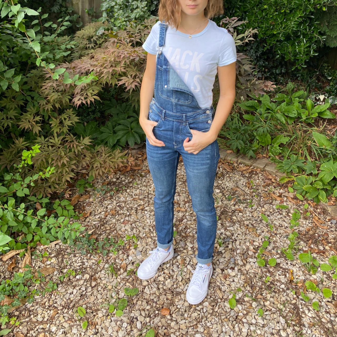 Jeans Boyfriend Overalls H&m H M Denim Blue Dungarees Overalls