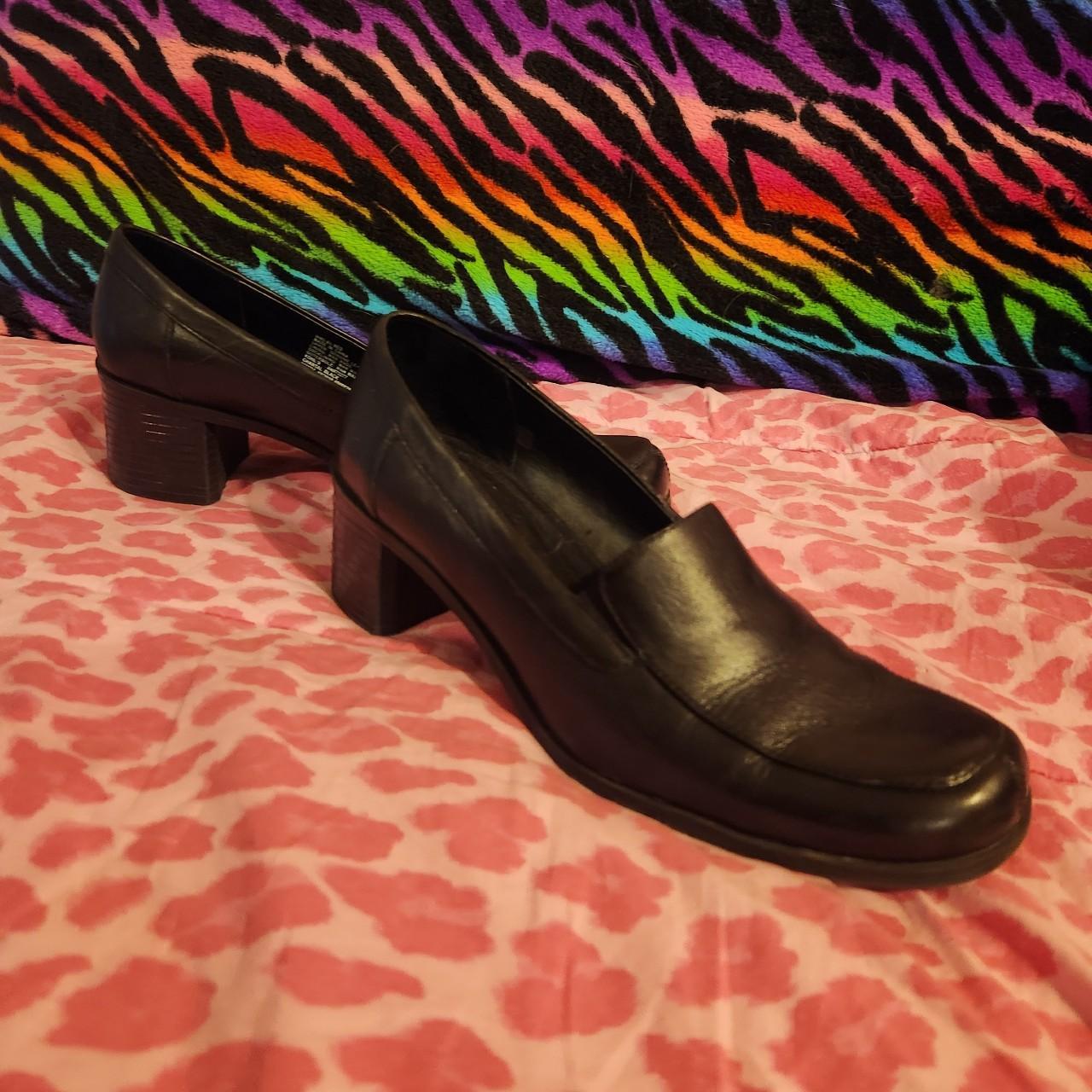 Chunky heel loafers sales 90s