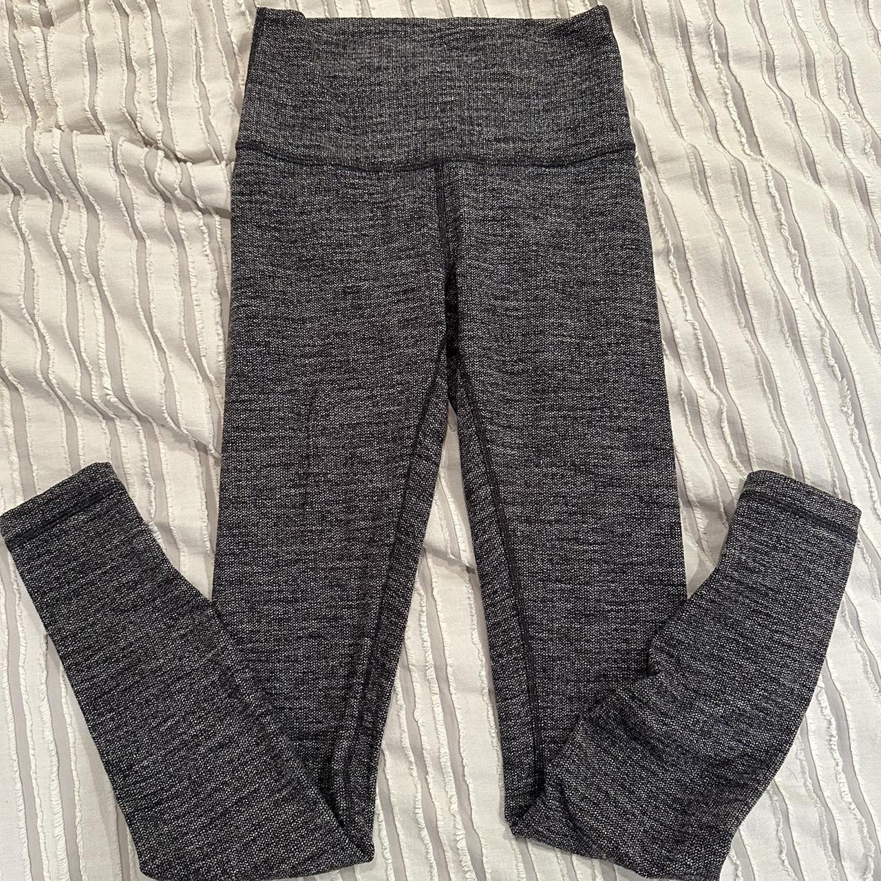 Lululemon gray heathered full length leggings. Size - Depop