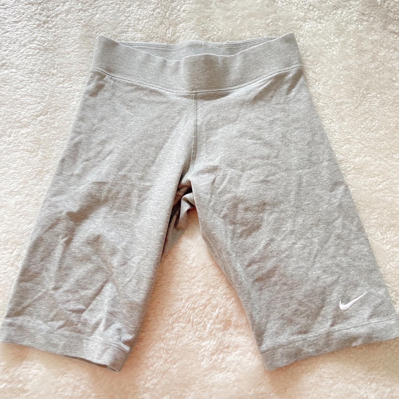 Light gray small Nike biker shorts Worn once Depop