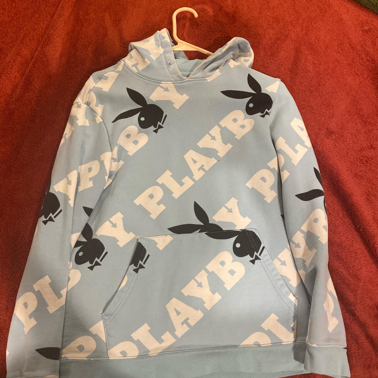 Blue playboy hoodie pacsun hot sale