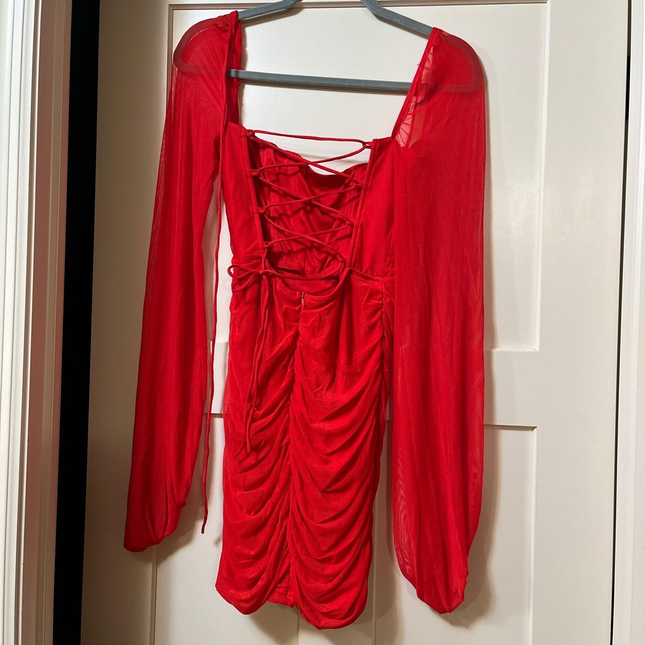 Lucy in the sky super cute, unique red Depop