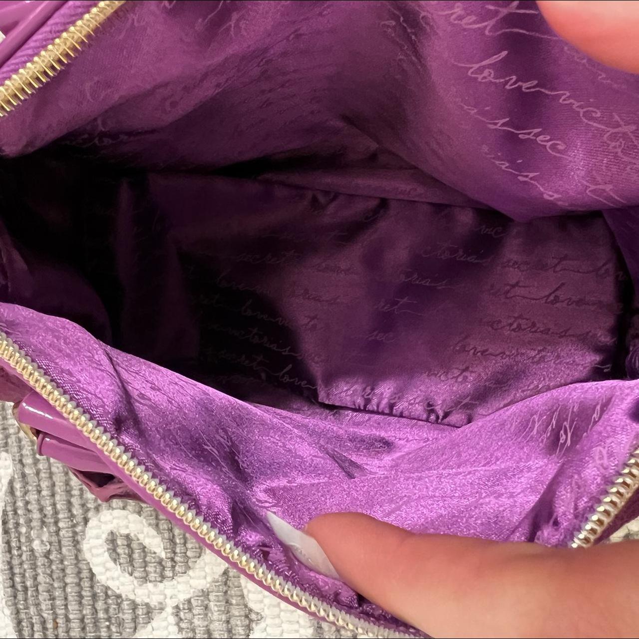 VINTAGE Y2K VICTORIAS SECRET PURPLE MCBLING BOWLER BAG - Depop