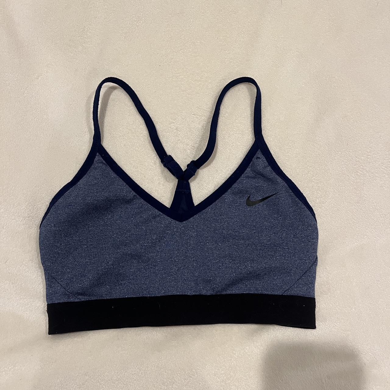 Nike blue sports bra size small No longer has - Depop