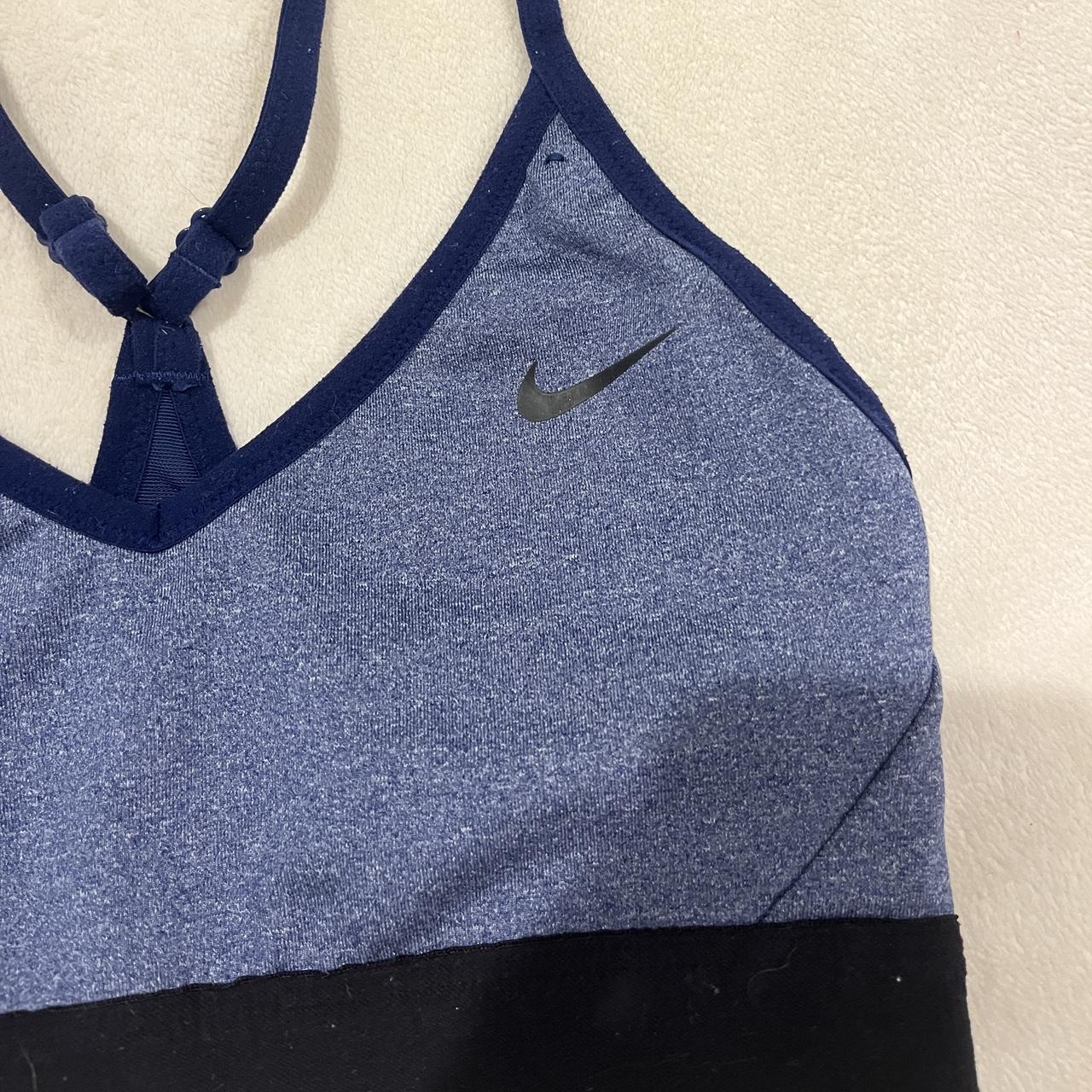 Nike blue sports bra size small, No longer has