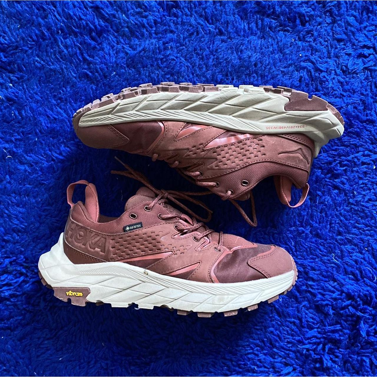 Hoka Anacapa hiking sneakers ️ Rust / beige color —... Depop