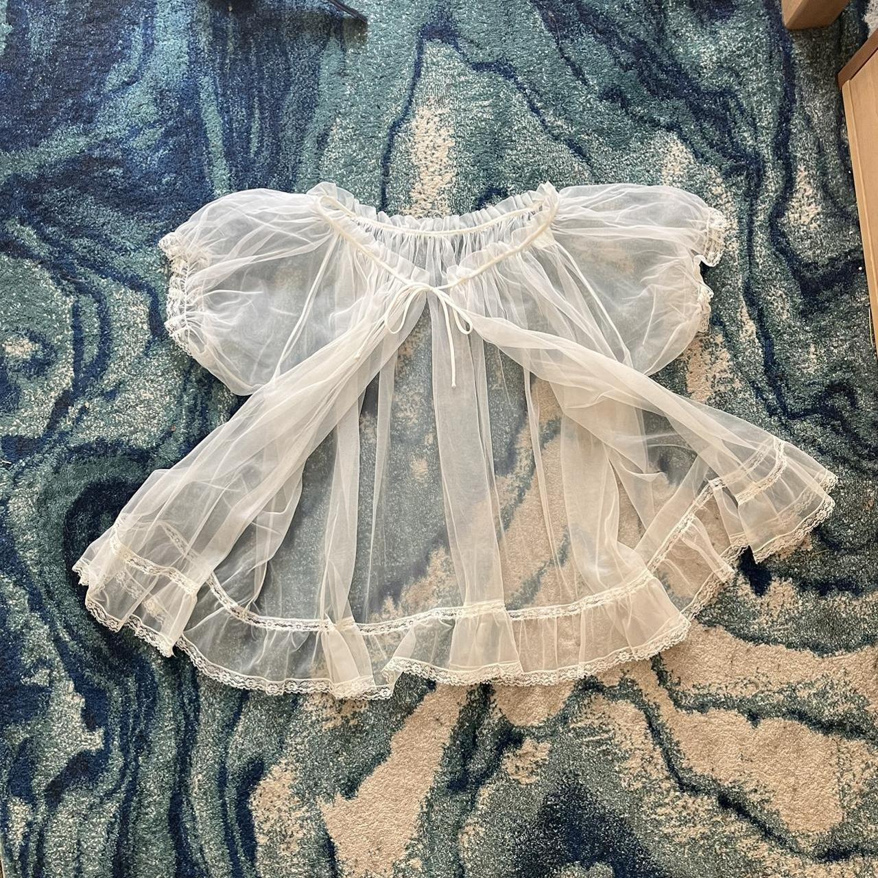 The sweetest vintage babydoll top. I got this at a... - Depop