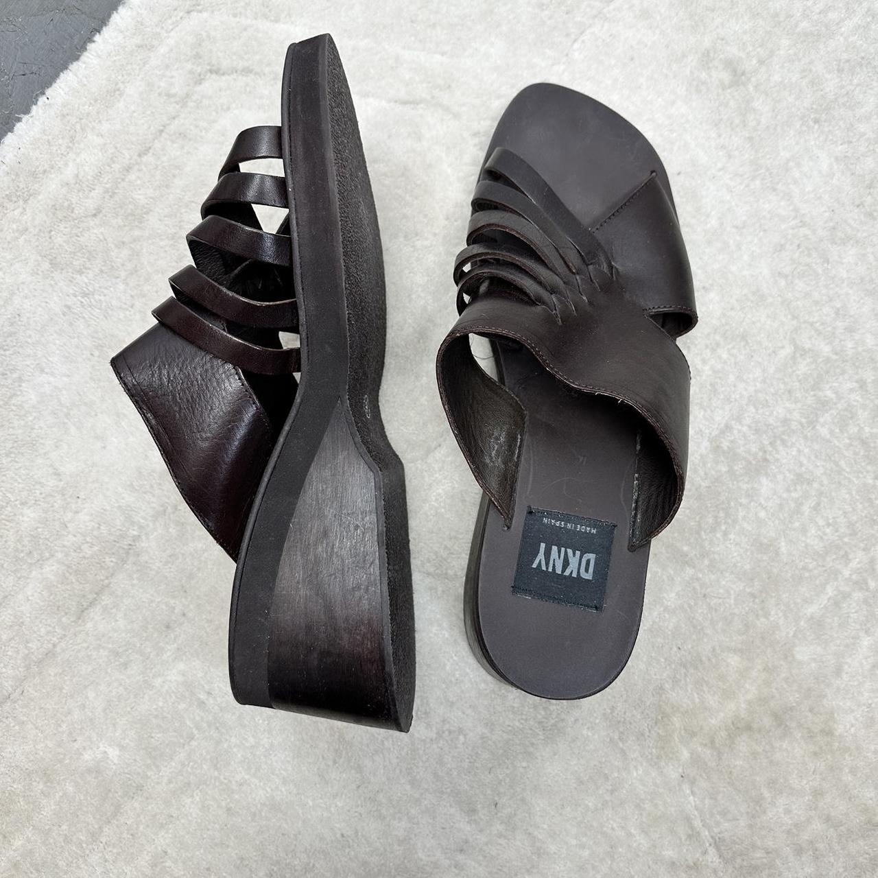 dkny brown trainers