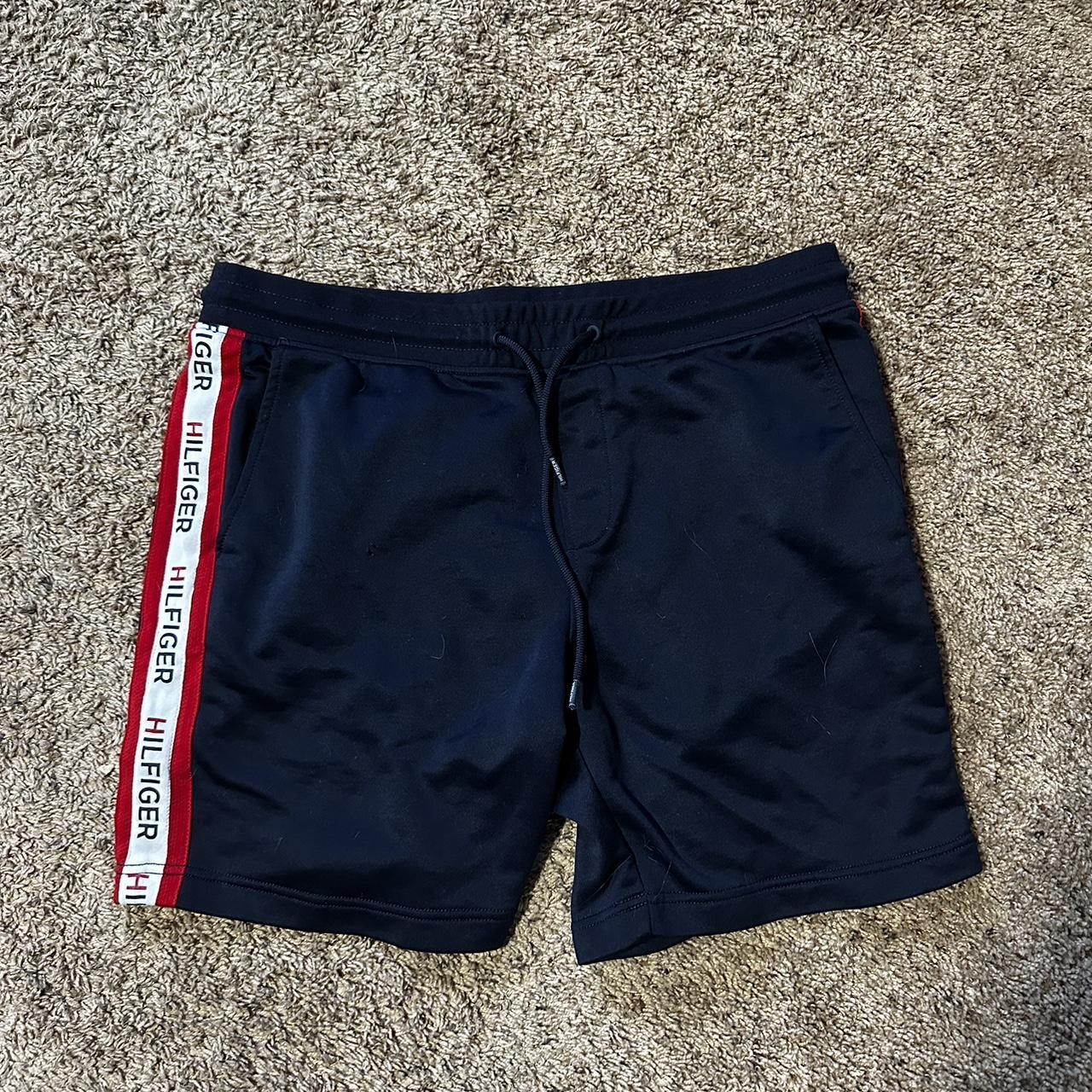 Tommy Basketball Shorts Tagged L great above the... - Depop