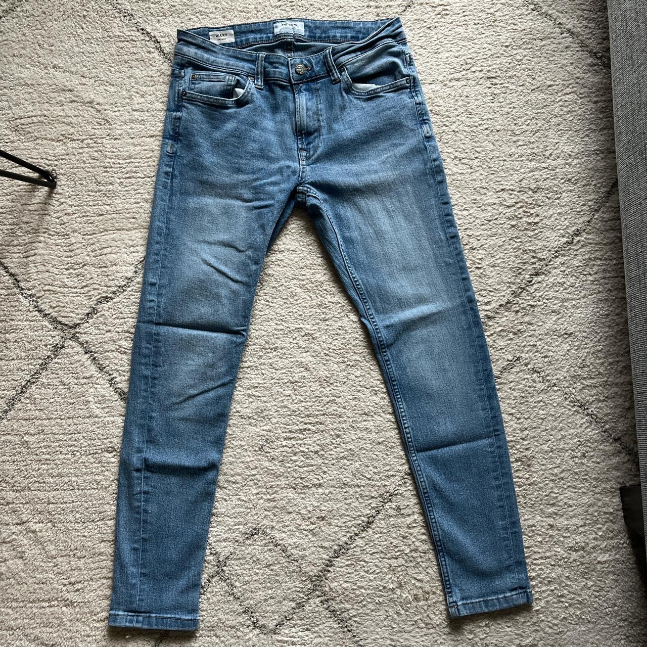 Only & Sons Men’s Skinny Jeans. 30/30. Blue.... - Depop