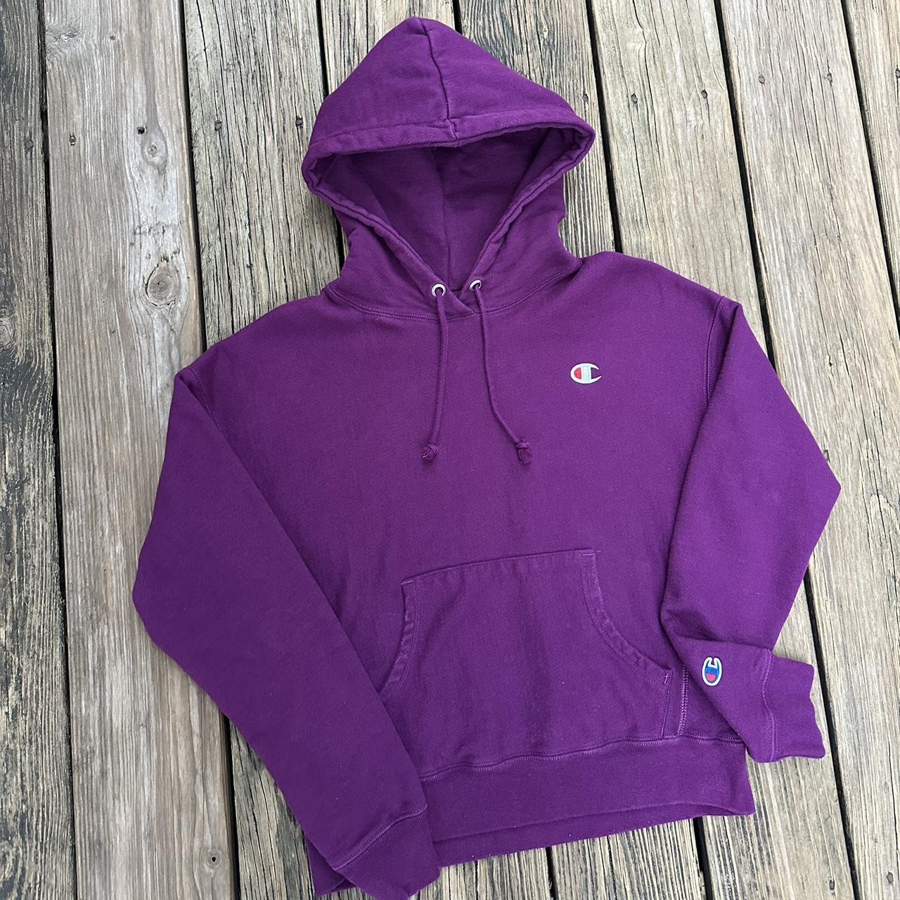 Champion reverse weave hoodie purple best sale