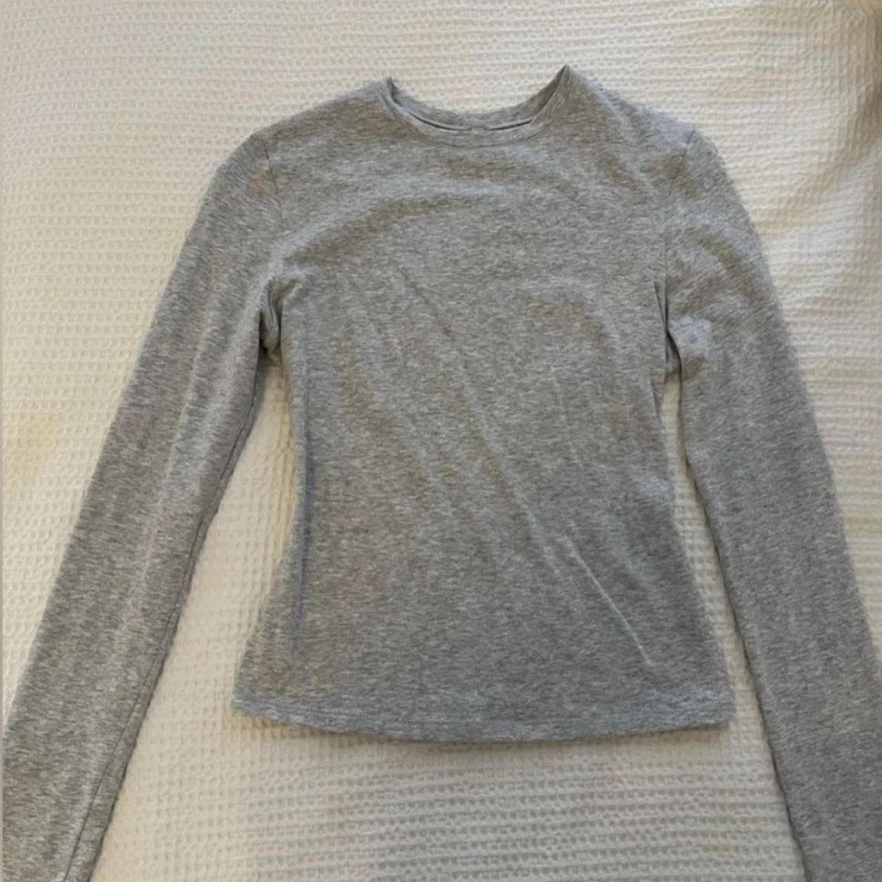 grey skims long sleeve tee - Depop