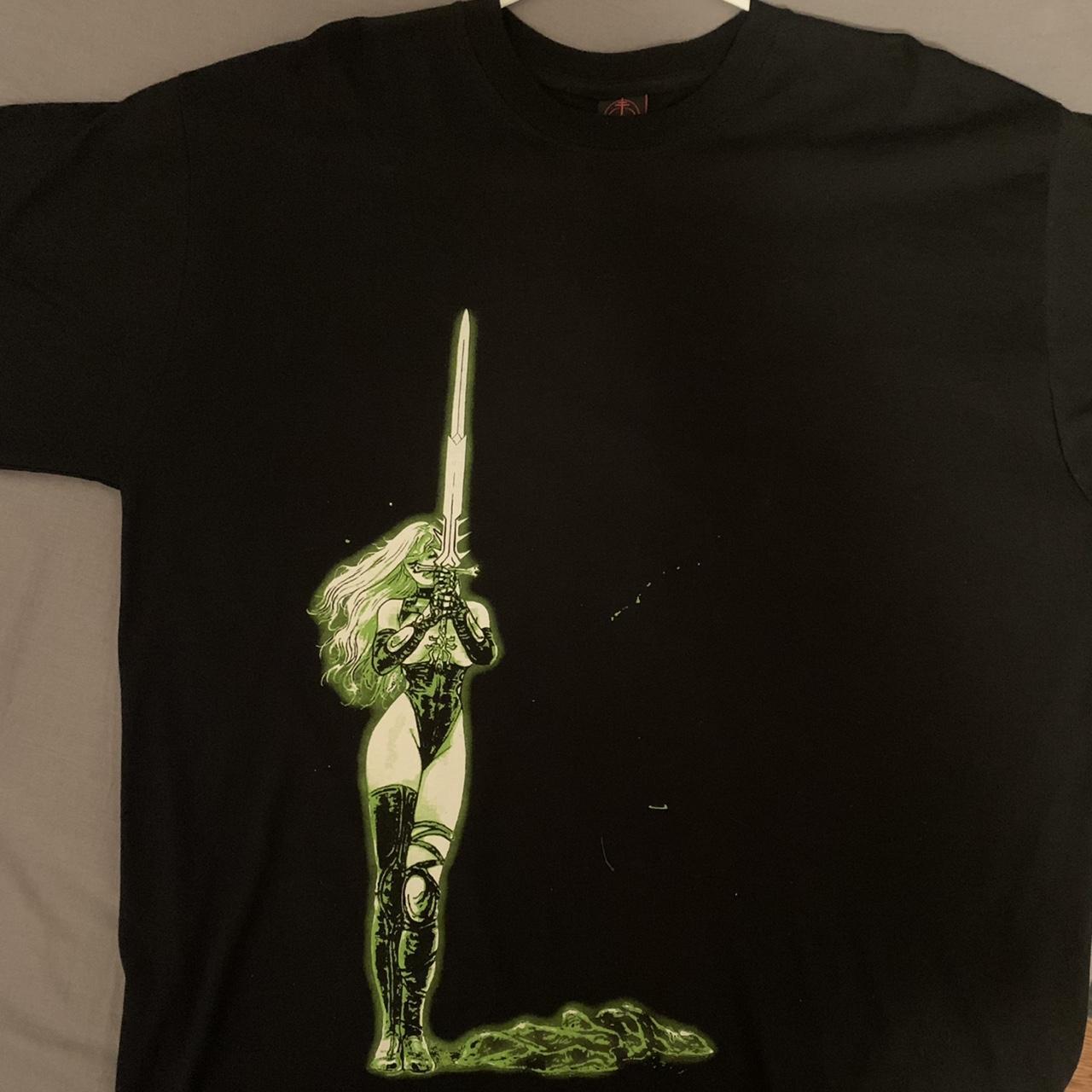Dropdead Men's Black and Green T-shirt