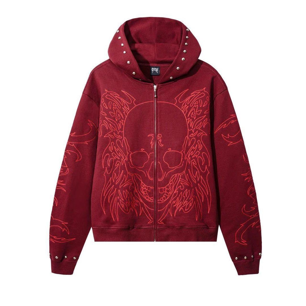 韓国発!【NOT4NERD】Dagger Tribal Logo Hood Zip Up MUSINSA | NOT4NERD Dagger Tribal Logo Hood Zip Up - Grey