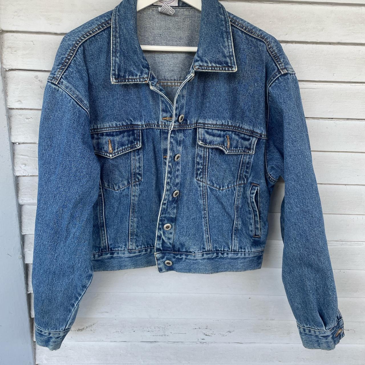 Tan jean sale jacket womens