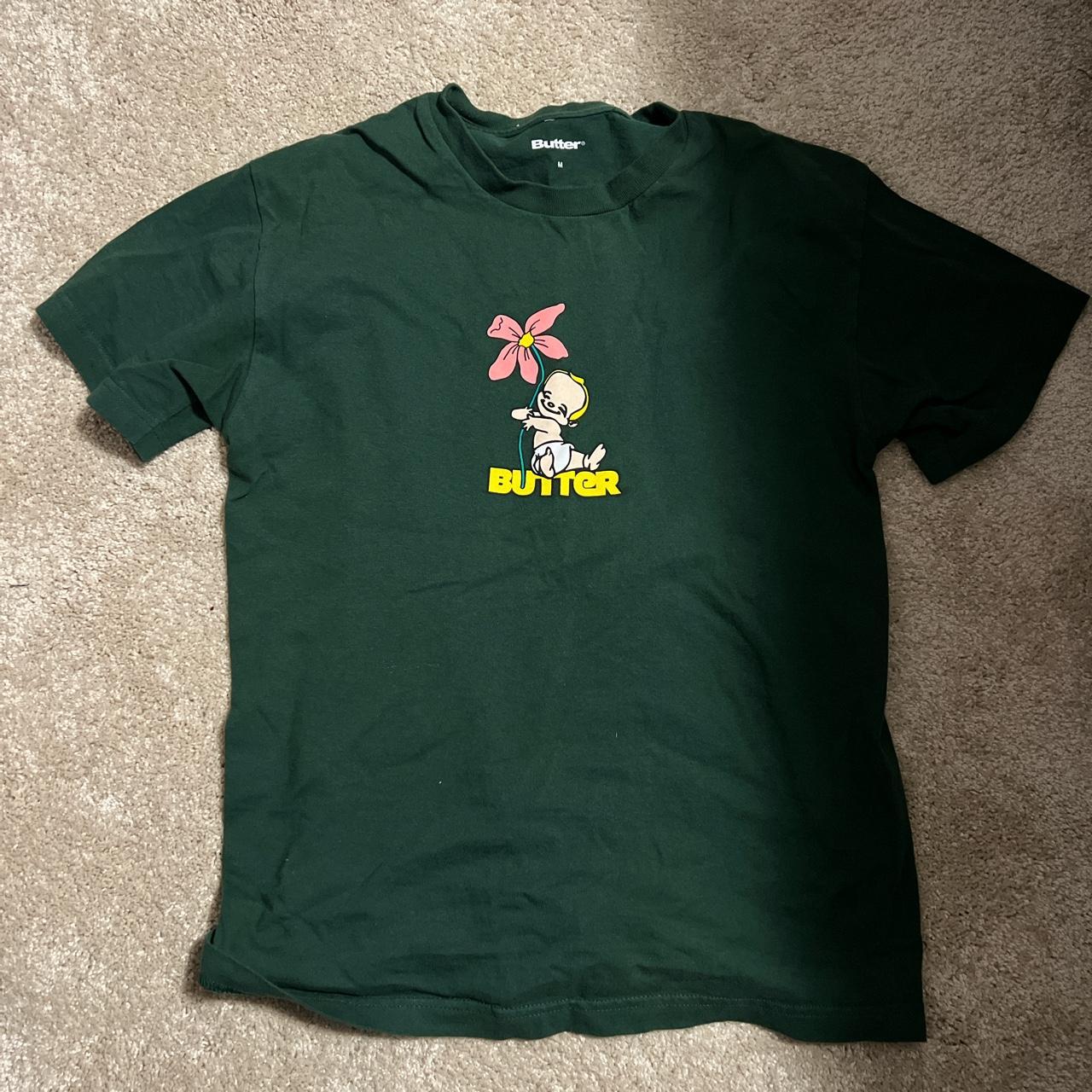 Butter Goods Men's Green Tshirt Depop