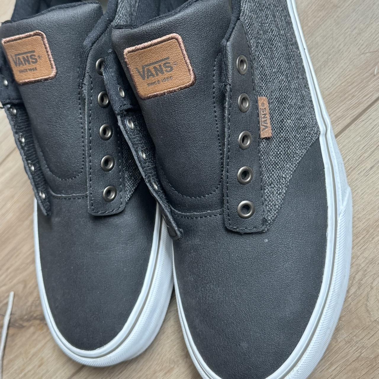 Vans grey and brown details - Depop