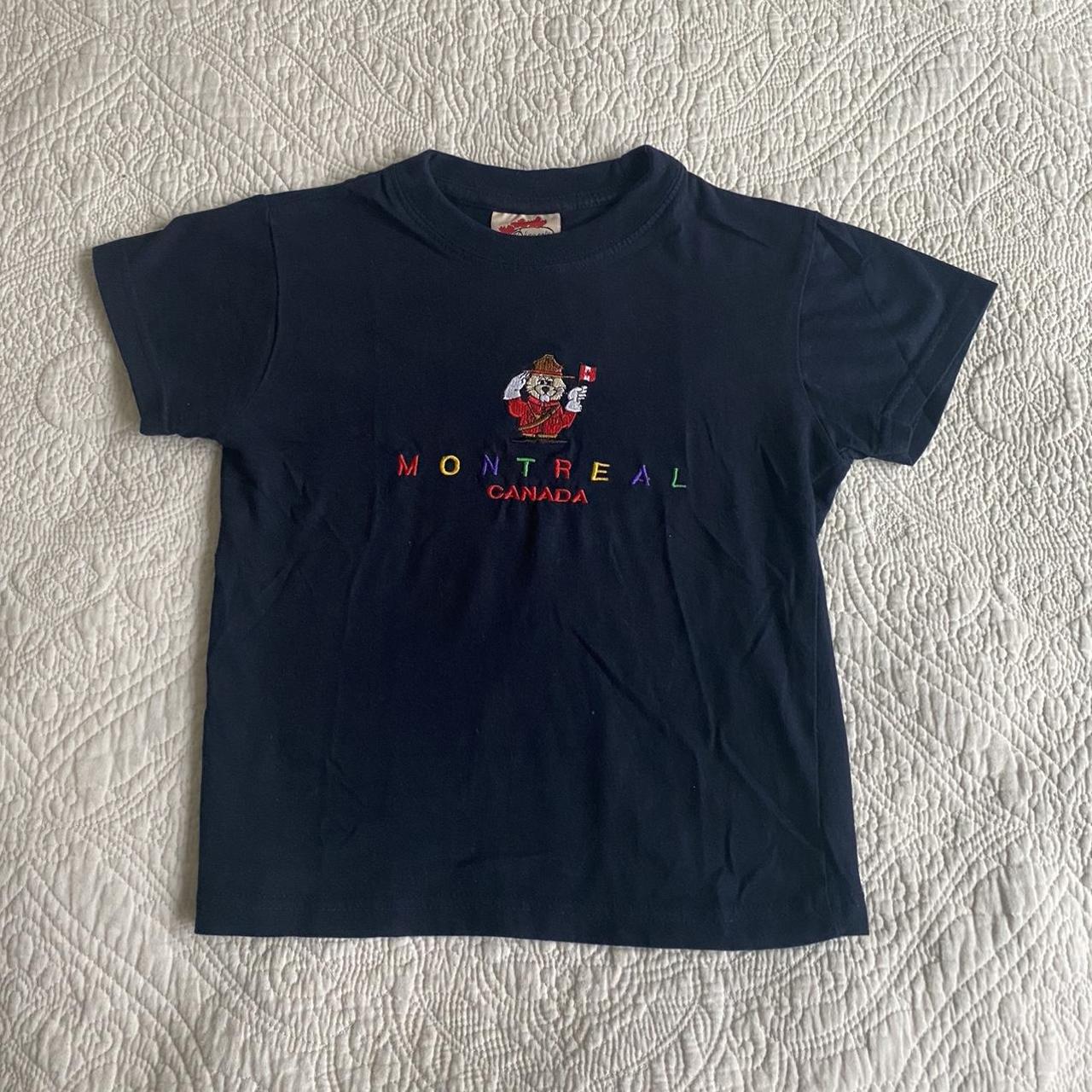the cutest canadian souvenir navy blue baby tee! the... Depop