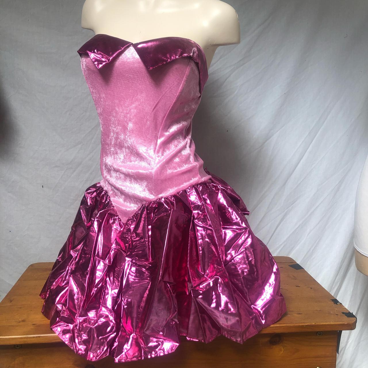 1980s cute pink dress, queen LEG AVENUE... Depop