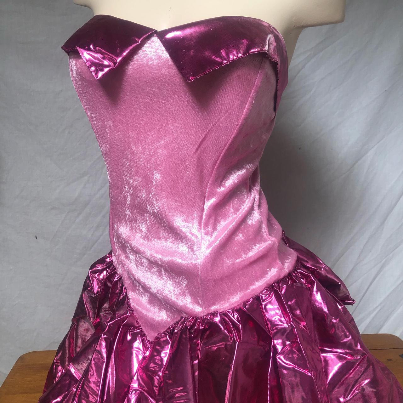 1980s cute pink dress, queen LEG AVENUE... Depop