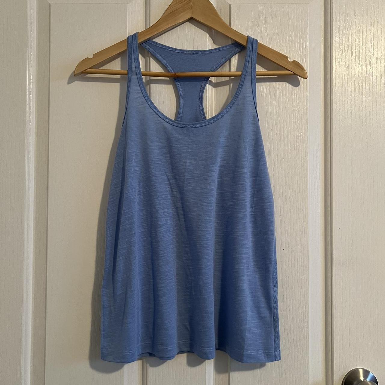 Lorna Jane blue singlet. Approx size S (no label). - Depop